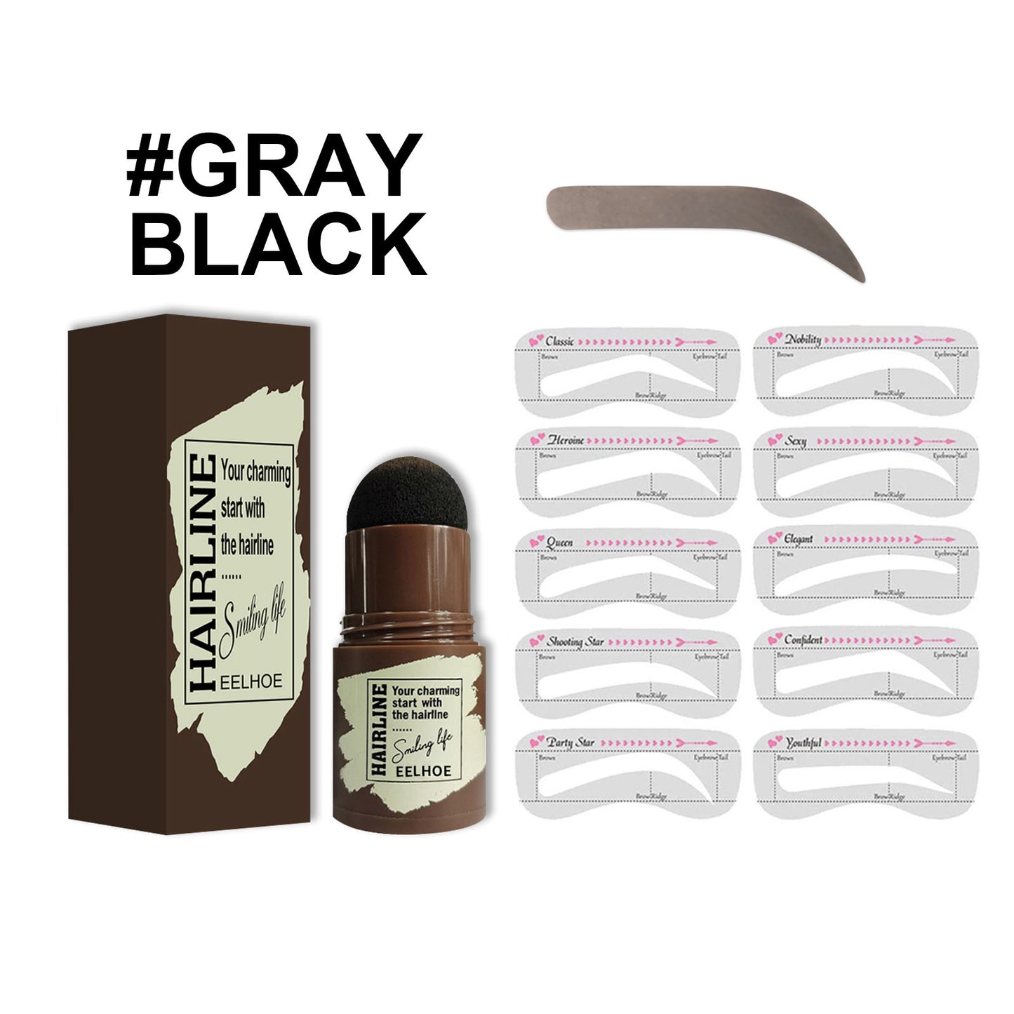 Brow Stamp Gray Black