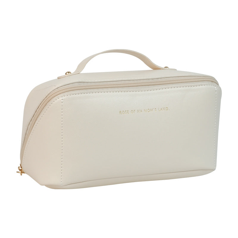 Travel Cosmetic Bag Milk White Apricot