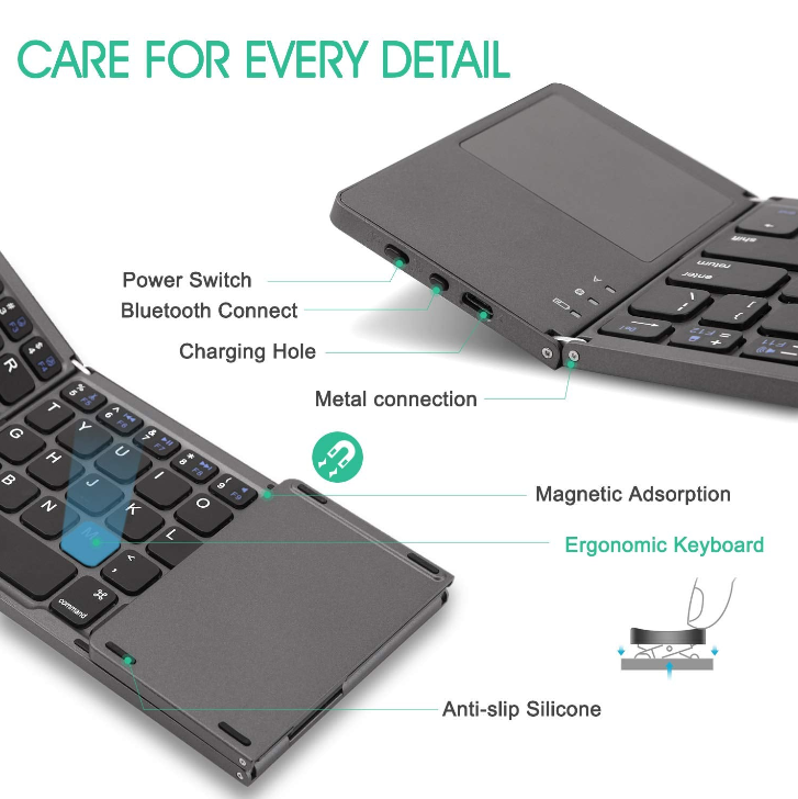 Bluetooth Foldable Keyboard Product Details